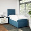 vidaXL Boxspringbett mit Matratze Blau 90x190 cm Samt 3290790 Bild 3