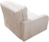 Wohnero24 Lirena 1 Schlafsessel mit Bettfunktion 80x195 cm – Cord Sessel ausziehbar 103x95 cm mit Bettkasten, kleines Gästebett, platzsparendes Einzelschlafsofa - Creme Bild 3