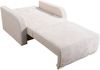Wohnero24 Lirena 1 Schlafsessel mit Bettfunktion 80x195 cm – Cord Sessel ausziehbar 103x95 cm mit Bettkasten, kleines Gästebett, platzsparendes Einzelschlafsofa - Creme Bild 5