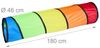 Relaxdays Bunter Spieltunnel, Polyester bunt / Stahldraht, Ø 46x180 cm Bild 4