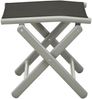 vidaXL Klappbare Fußstütze Schwarz und Silbern Textilene und Aluminium 312193 Bild 4