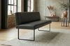 KAWOLA Esszimmerbank ELEEN Leder schwarz 143cm 85 x 69 x 143 cm Bild 5