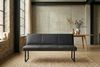 KAWOLA Esszimmerbank ELEEN Leder schwarz 143cm 85 x 69 x 143 cm Bild 4
