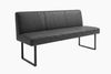 KAWOLA Esszimmerbank ELEEN Leder schwarz 143cm 85 x 69 x 143 cm Bild 3