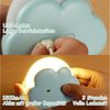 TUWENA LED Nachtlicht Wolkenform LED Nachtlicht, Dimmbar Kinder Nachtlampe, Aufladbar, Wiederaufladbares Nachtlicht, Geschenke für Frau, Mädchen, Freunde Bild 4
