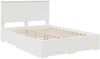 vidaXL Bettrahmen mit Kopfteil Weiß 140 x 200 cm Holzwerkstoff 3409649 Bild 4