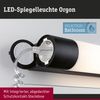Paulmann 71214 LED Spiegelleuchte Orgon Steckdose 70cm 3000K Schwarz IP44 Bild 2