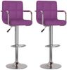 vidaXL Barhocker 2 Stk. Lila Kunstleder [334601] Bild 2
