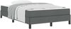 vidaXL Boxspringbett mit Matratze Dunkelgrau 120 x 200 cm Stoff 3398480 Bild 2