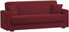 Dmora 3-Sitzer Schlafsofa Ambrogino, lineares Container-Schlafsofa, Wohnzimmersofa aus gepolstertem Stoff mit Klick-Klack-Öffnung, 212 x 80 x 87 cm, Rot Bild 3