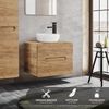 Waschtischunterschrank 60 cm LUTON-56-CRAFT Wotan Eiche Nb. Nb, 2 Softclose-Schubkästen, B/H/T ca. 60/53/46 cm Bild 3