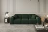 Sofaset Designersofa CELES 3-2-1 in Stoff Opera Velvet Grün Bild 2