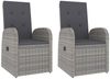 vidaXL 3-tlg. Garten-Lounge-Set Grau Poly Rattan & Massivholz Akazie 3157655 Bild 4