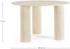 Esstisch Acanci aus Mangoholz, modern rundes Design, creme natur, Ø 120 cm, für 4–6 Personen Bild 4