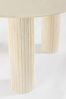 Esstisch Acanci aus Mangoholz, modern rundes Design, creme natur, Ø 120 cm, für 4–6 Personen Bild 2