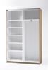 Kleiderschrank >Fred< in Eiche Sonoma Nachbildung - 125x196x38cm (BxHxT) Bild 4