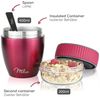 Milu Müslibox Müslibecher To Go Edelstahl 400 ml, isoliert, auslaufsicher, Müslimax Set Bild 4