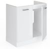 Spülenunterschrank R-Line Weiß Hochglanz 80 cm ohne Arbeitsplatte Vicco Bild 3