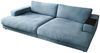 KAWOLA Big Sofa MADELINE mit Holztablett schwarz für Armlehne Stoff petrol 85 x 170 x 290 cm Bild 3