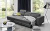 Ecksofa Sofa STELLA mit Schlaffunktion Dunkelgrau Ottomane Links Bild 4