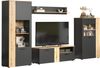 INOSIGN Wohnwand Estepona, (Komplett-Set, 4-St), Wohnzimmermöbel mit Rillenoptik - (B/T/H): 340/42/195 cm Bild 2
