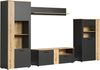 INOSIGN Wohnwand Estepona, (Komplett-Set, 4-St), Wohnzimmermöbel mit Rillenoptik - (B/T/H): 340/42/195 cm Bild 4