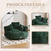 BlingBin Sitzsack Cordstoff-Sofa, Lazy Sofa (Sofa, 1 St, 108 x 108 x 52 cm), Mit drei Kissen, für Erwachsene und Kinder gleichermaßen geeignet Bild 3
