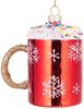 BRUBAKER Christbaumschmuck Kunstvolle Weihnachtskugel Tasse mit Streuseln, mundgeblasene Weihnachtsdekoration aus Glas, handbemalt - ca. 9 cm Bild 5