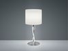 LED Tischlampe mit Stoffschirm Weiß und beleuchtetem Gestell, Höhe 62cm Bild 3