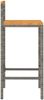 vidaXL Barhocker 4 Stk. Grau Poly Rattan und Massivholz Akazie 362609 Bild 5