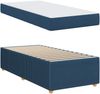 vidaXL Bettrahmen mit Matratze Blau 90 x 190 cm Stoff 3398333 Bild 5