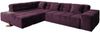 KAWOLA Sofa NEVADA Ecksofa Velvet purple Recamiere links mit motorischem Sitzvorzug 82 x 215 x 319 cm Bild 3