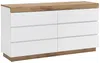 Vente-unique - RENIRI Kommode Holz, Platte BeigeWeiß - B 50 cm x H 76 cm x L 140 cm Bild 2