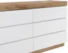 Vente-unique - RENIRI Kommode Holz, Platte BeigeWeiß - B 50 cm x H 76 cm x L 140 cm Bild 3
