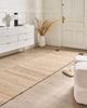 Teppich AMRAVATI Schwarz Beige 80 x 300 cm Jute Bild 3