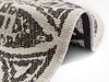 In- und Outdoor Wendeteppich Rund Lilja - schwarz creme - 140 cm Durchmesser Bild 3