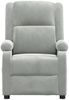 vidaXL Massagesessel Elektrisch Hellgrau Samt 3098404 Bild 4