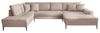 Massivart® Wohnlandschaft SUMMER Cord beige / 360 cm, Cordsofa / Nosagunterfederung / schwarze Metallbeine Bild 4