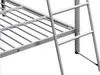 Vente-unique - GEMINI Bett Metall Silberfarben - B 140 cm x H 185 cm x L 199 cm Bild 5