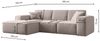 Kaiser Möbel Ecksofa Eckcouch SIENA L-Form, Stoff Poso/Salvador/Maloy/Artico/Velo, Einzelsofa, Bequem, originelles Design, praktisch, viele Farben Bild 2