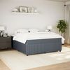 vidaXL Boxspringbett mit Matratze Dunkelgrau 180x200 cm Samt 3285657 Bild 3