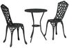 vidaXL Garten Bistro Set 3 pcs Schwarz Aluminium 42002391 Bild 2