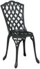 vidaXL Garten Bistro Set 3 pcs Schwarz Aluminium 42002391 Bild 4