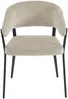 Vente-unique - AVRELA Stuhl Stoff Beige - B 55 cm x H 77 cm x L 56 cm Bild 3
