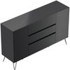 Sideboard Yako XL 155cm 3 SoftClose 2 Türen Grafit : Grafit Bild 5