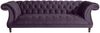 Chesterfield Sofa 3-Sitzer Kaylin Samtvelours purple Bild 2