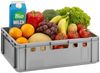 1x BURI Fleischkiste E2 Grau 60 x 40 x 20 cm Lagerkiste, Meischkiste, Metzgerkiste Eurobox aus Deutschland lebensmittelecht, robust, stapelbar Bild 4