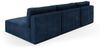 Wohnlandschaft Sofa mit Schlaffunktion NATALIA in Stoff Tilia Dunkelblau Bild 4