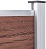 vidaXL Gartenzaun WPC 353x106 cm Braun 3053243 Bild 4