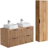 Vente-unique - ZEVARA Bathroom furniture set Holz, Platte Beige - B 46 cm x H 57 cm x L 120 cm Bild 2